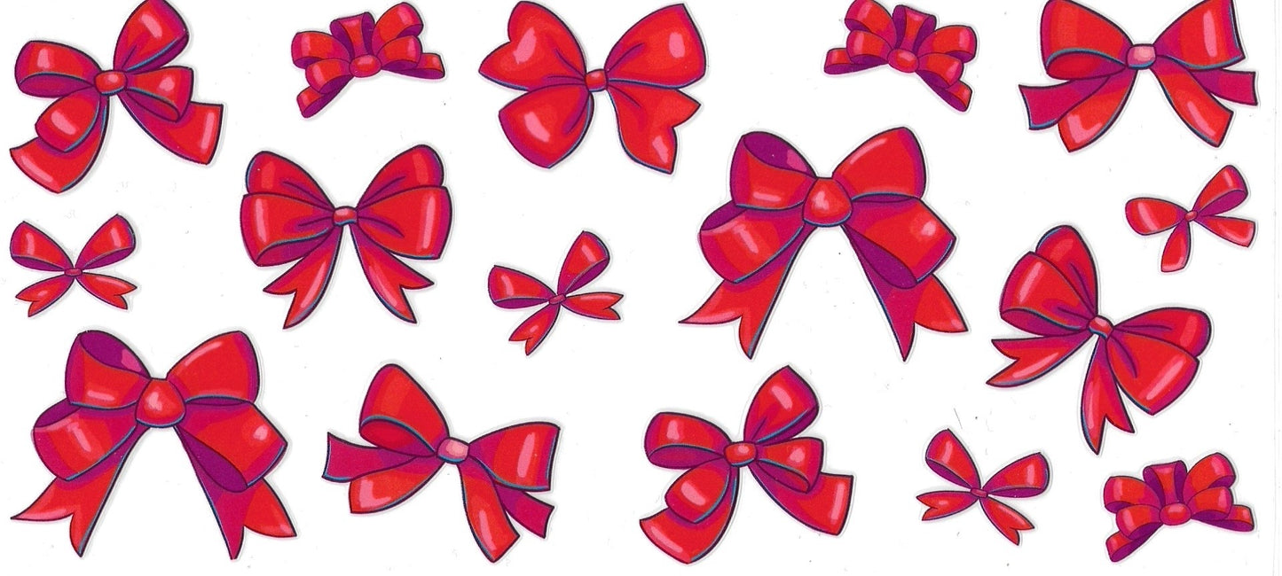 Red Ribbon Bows Design