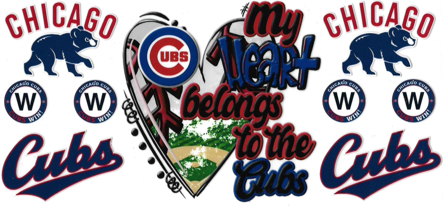 My Heart Belongs to the Cubs Design