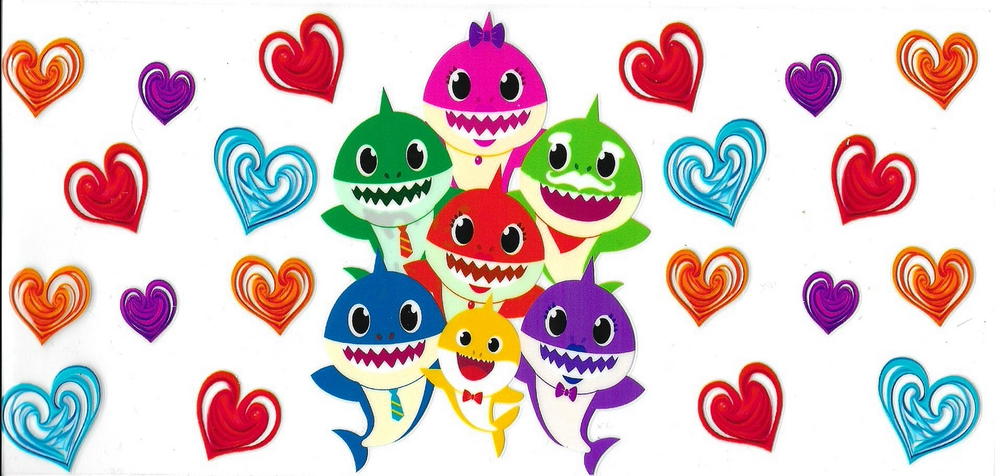 Shark Hearts Family Design