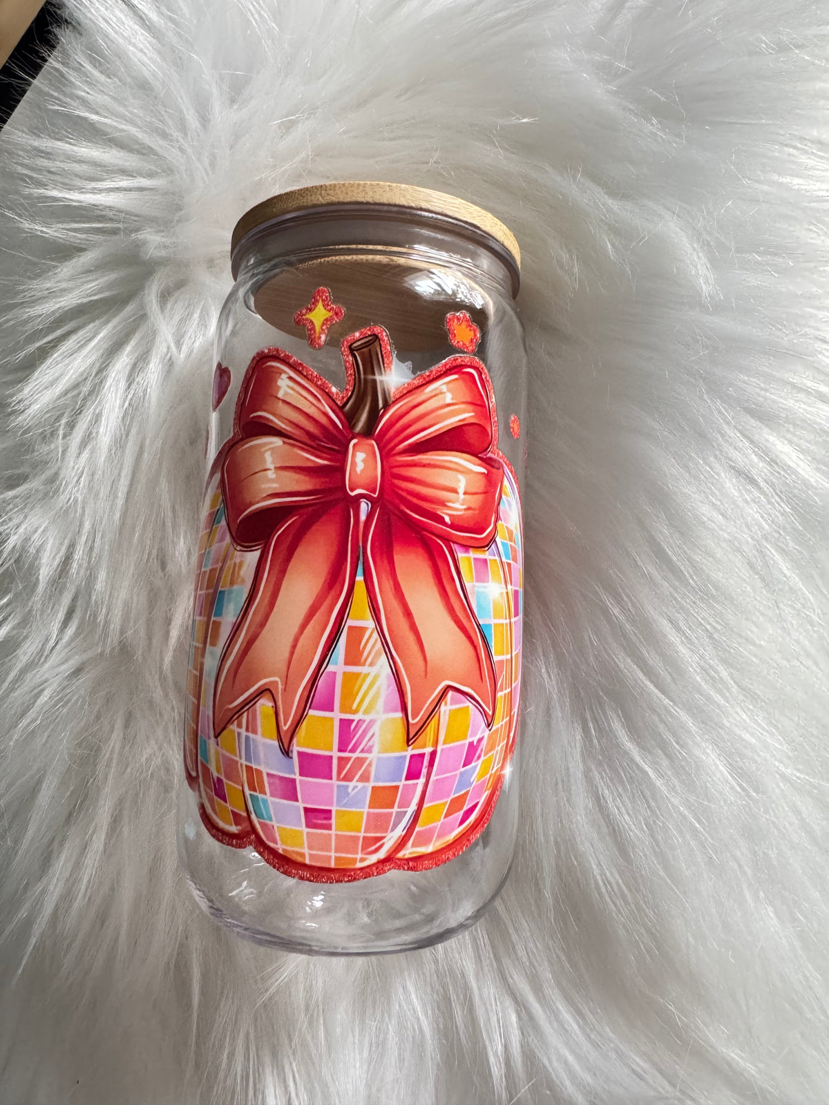 Orange Pumpkin Fall Acrylic Cup