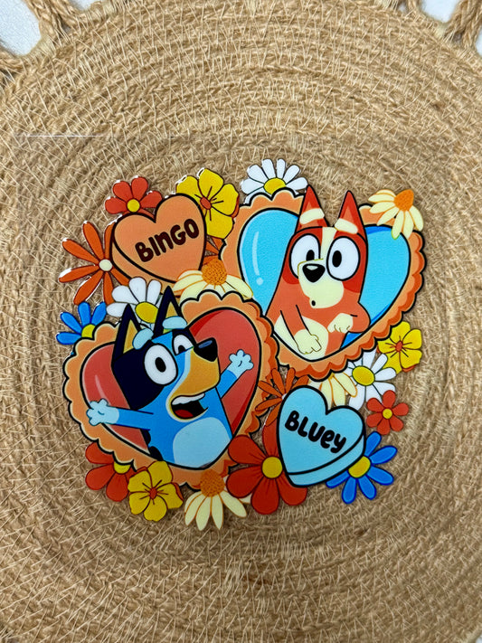 Bingo Bluey Floral Decal