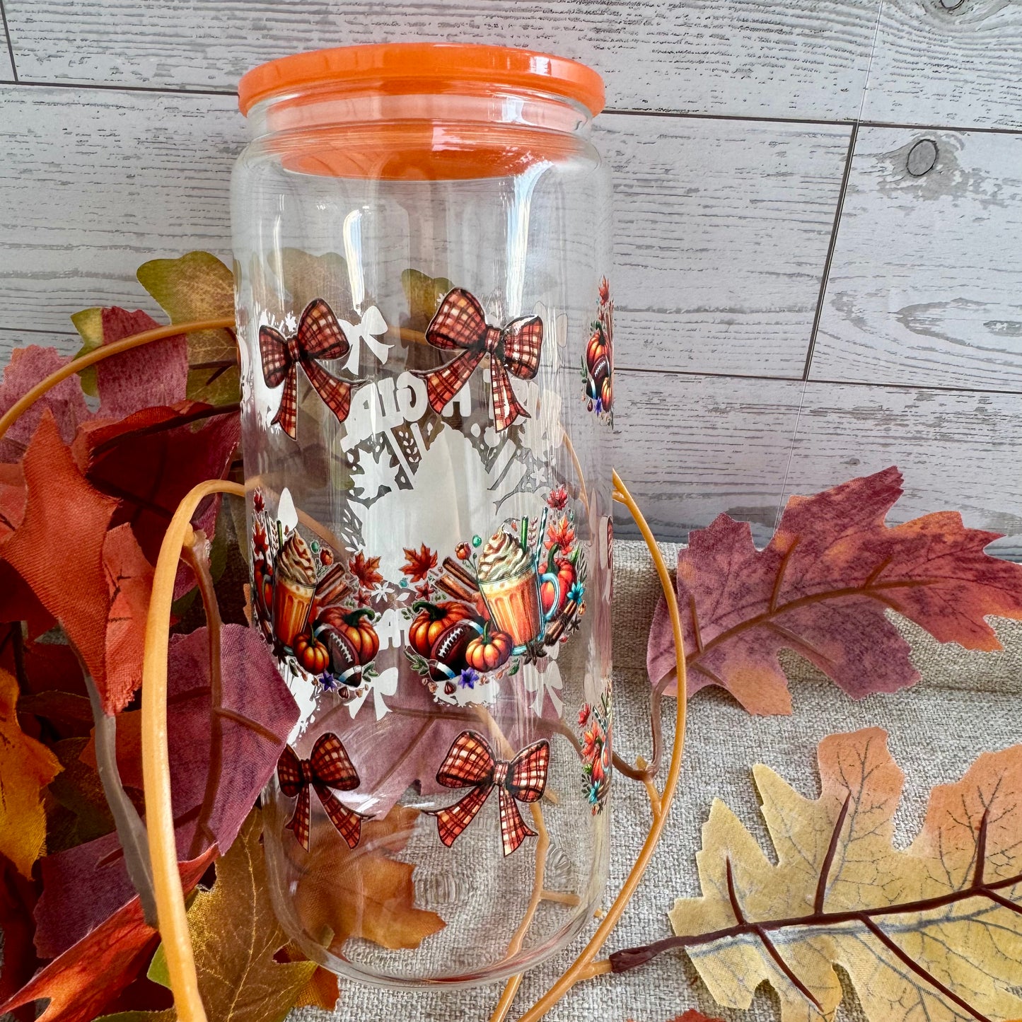 Just a Girl Who Loves Fall Glass Cup