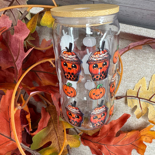 Pumpkin Spice Boba Acrylic Cup
