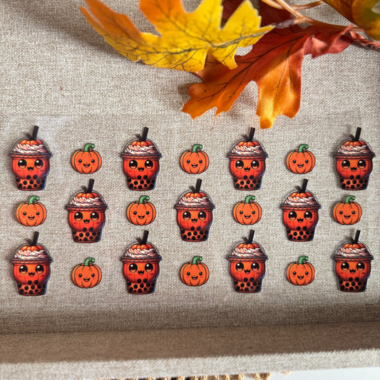 Pumpkin Boba Tea Design