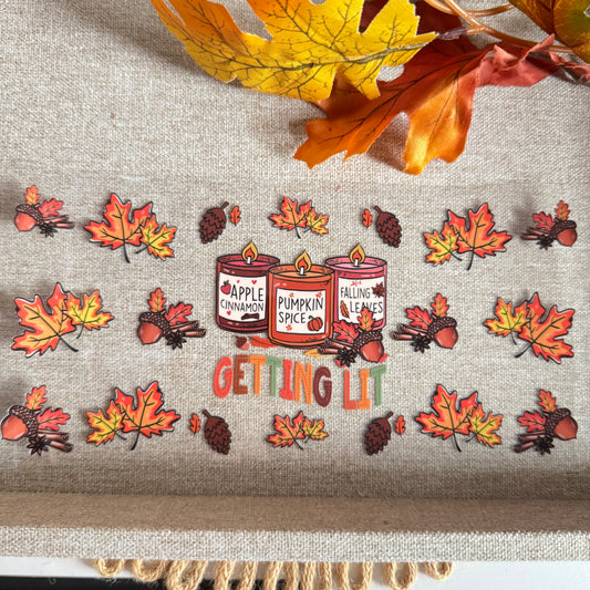 Getting Lit Themed Candles Design