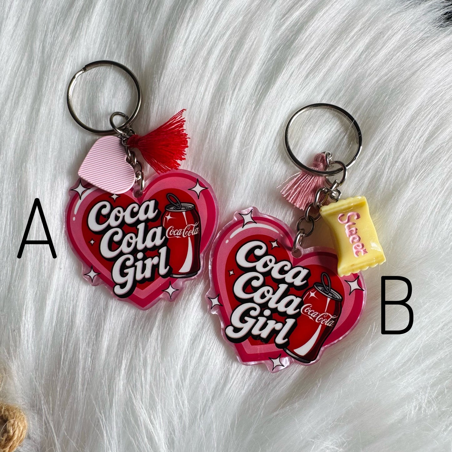 Coca Cola Girl Keychain