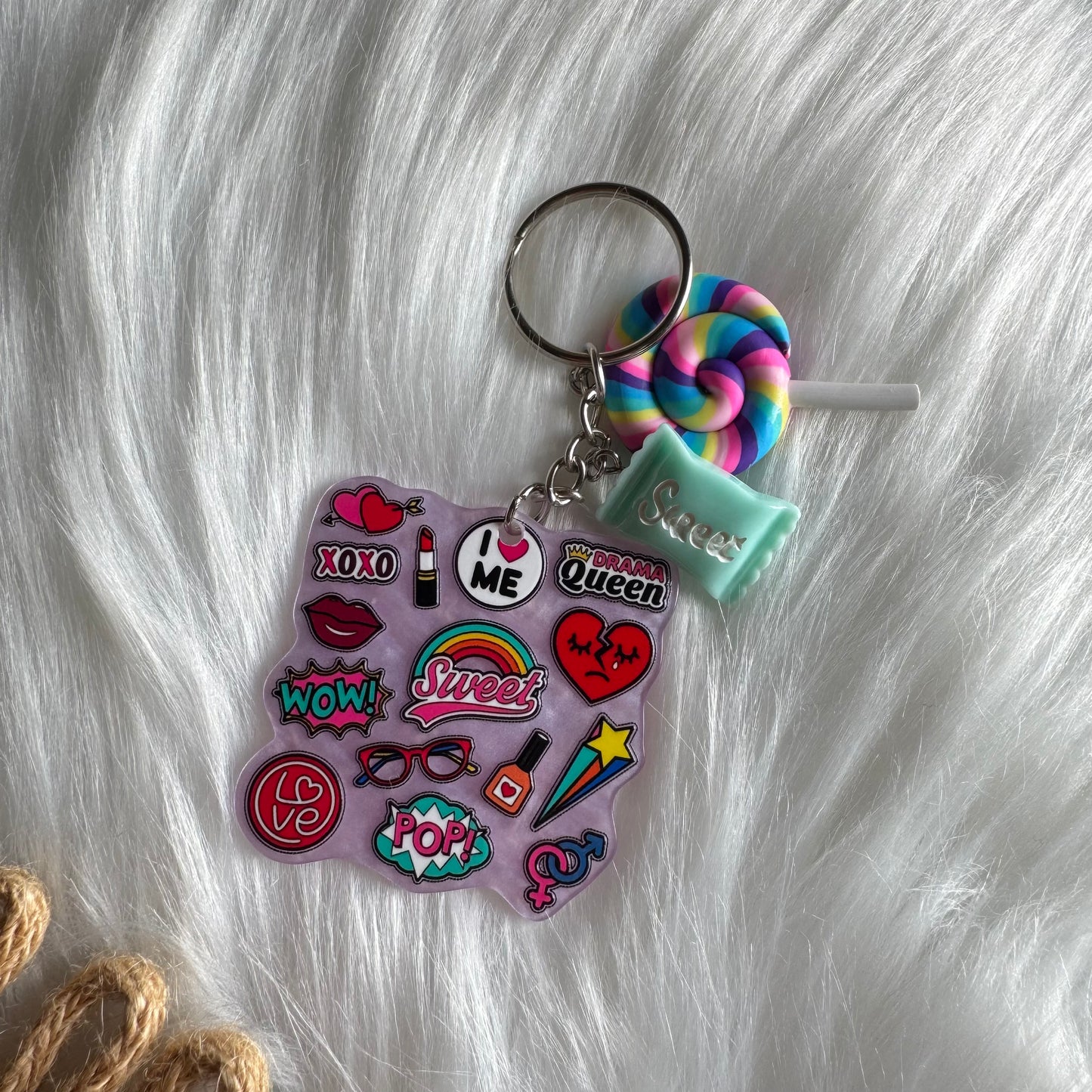 XoXo Love Queen Keychain