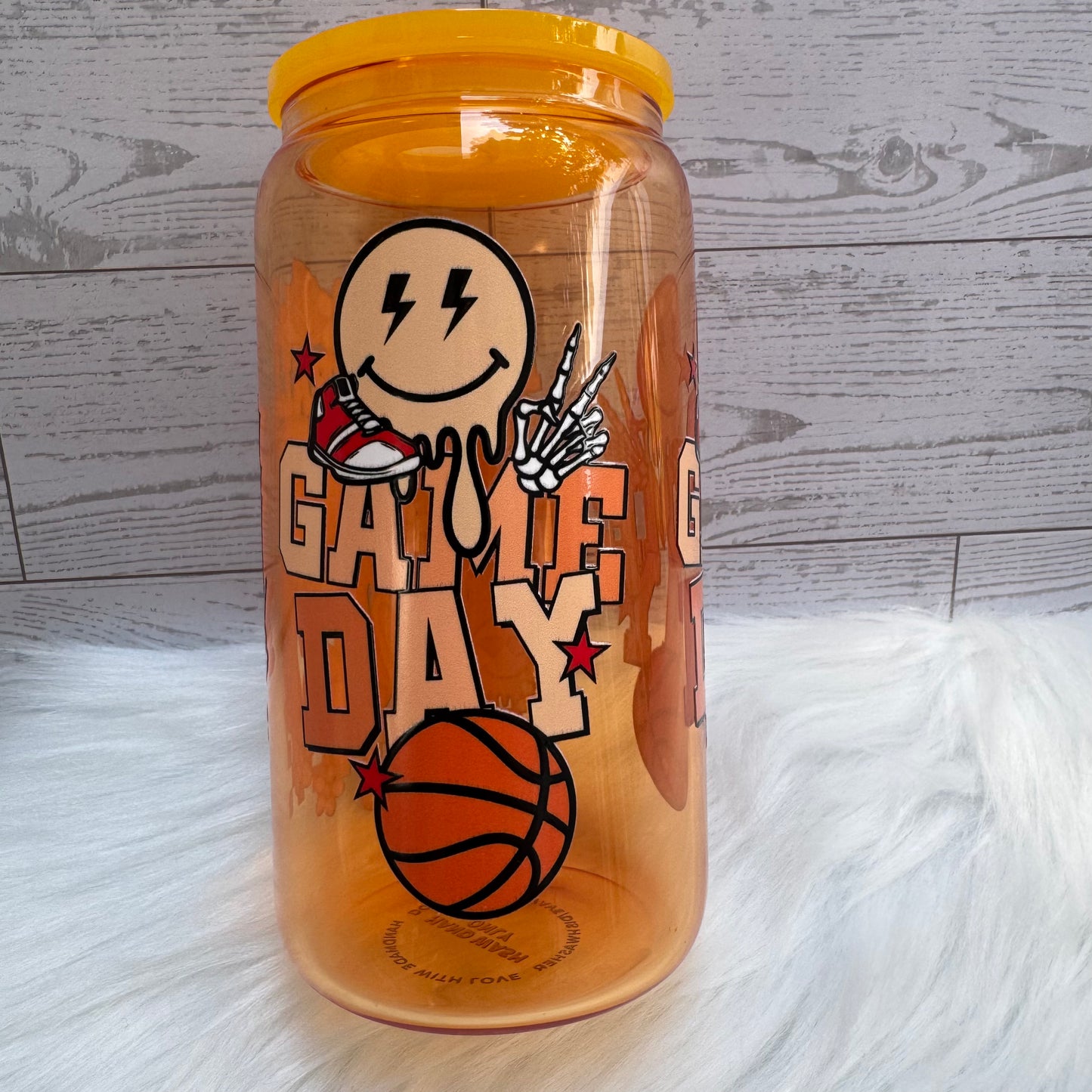 Basketball Mama Glass Cup