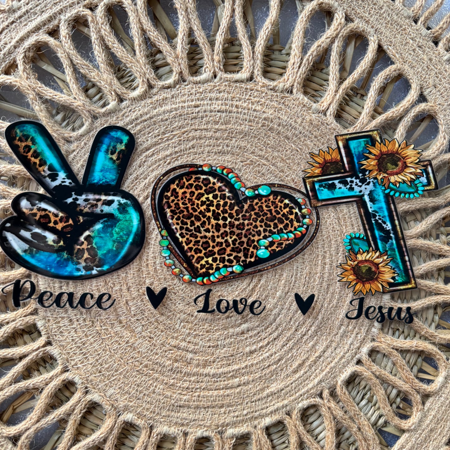 Peace Love Jesus Faith Design