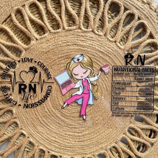 RN Girl Nutritional Facts Design