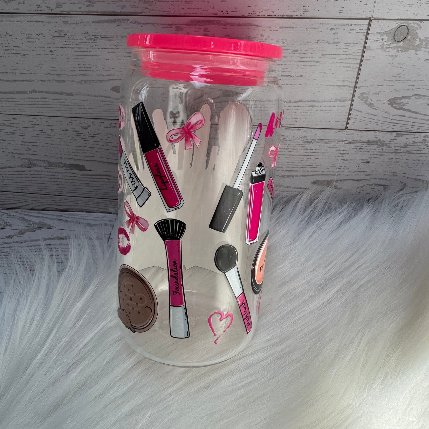 Makeup Lover Glass Cup