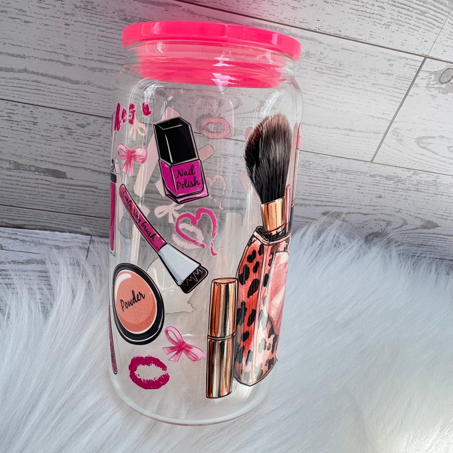 Makeup Lover Glass Cup