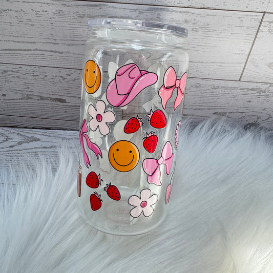 I'm Just a Girl Glass Cup