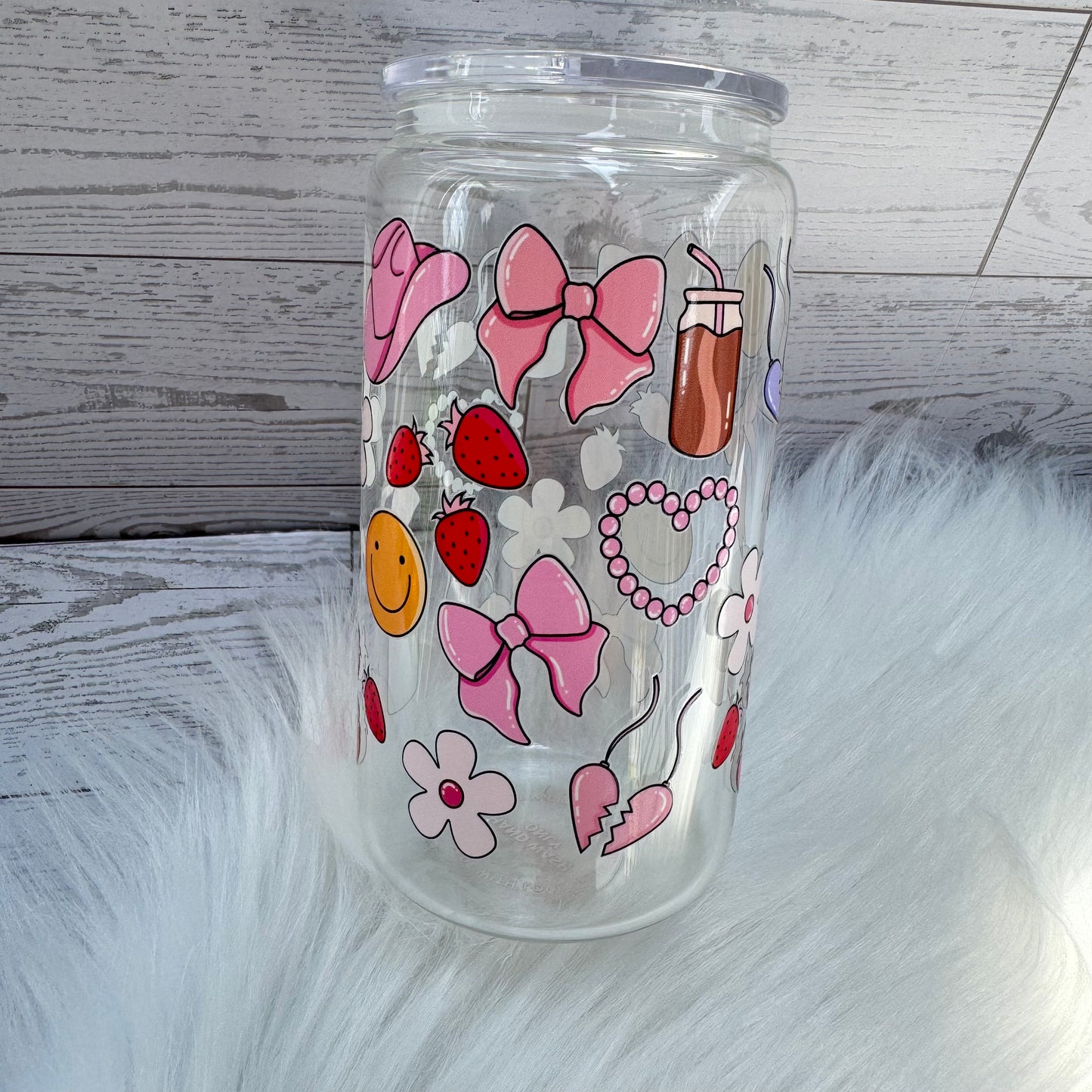 I'm Just a Girl Glass Cup