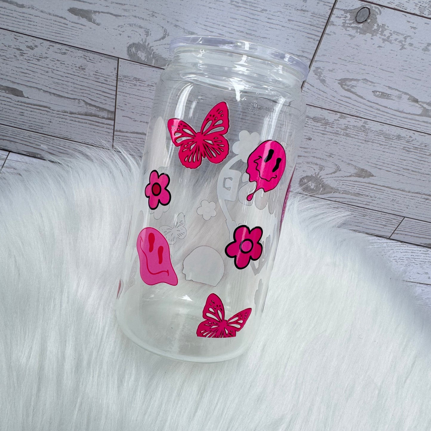 Choose Happy Glass Cup