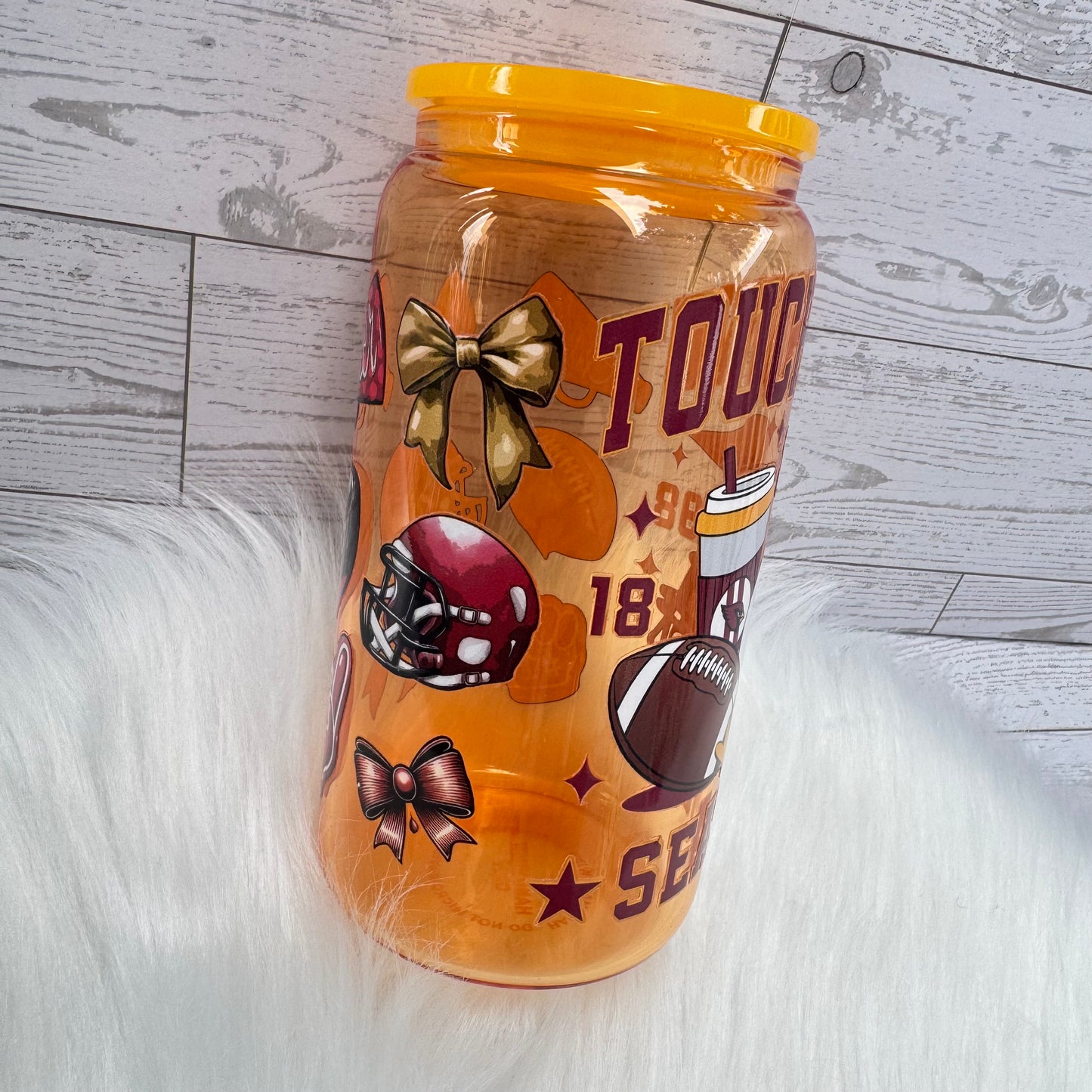 Touchdown Season Glass Cup
