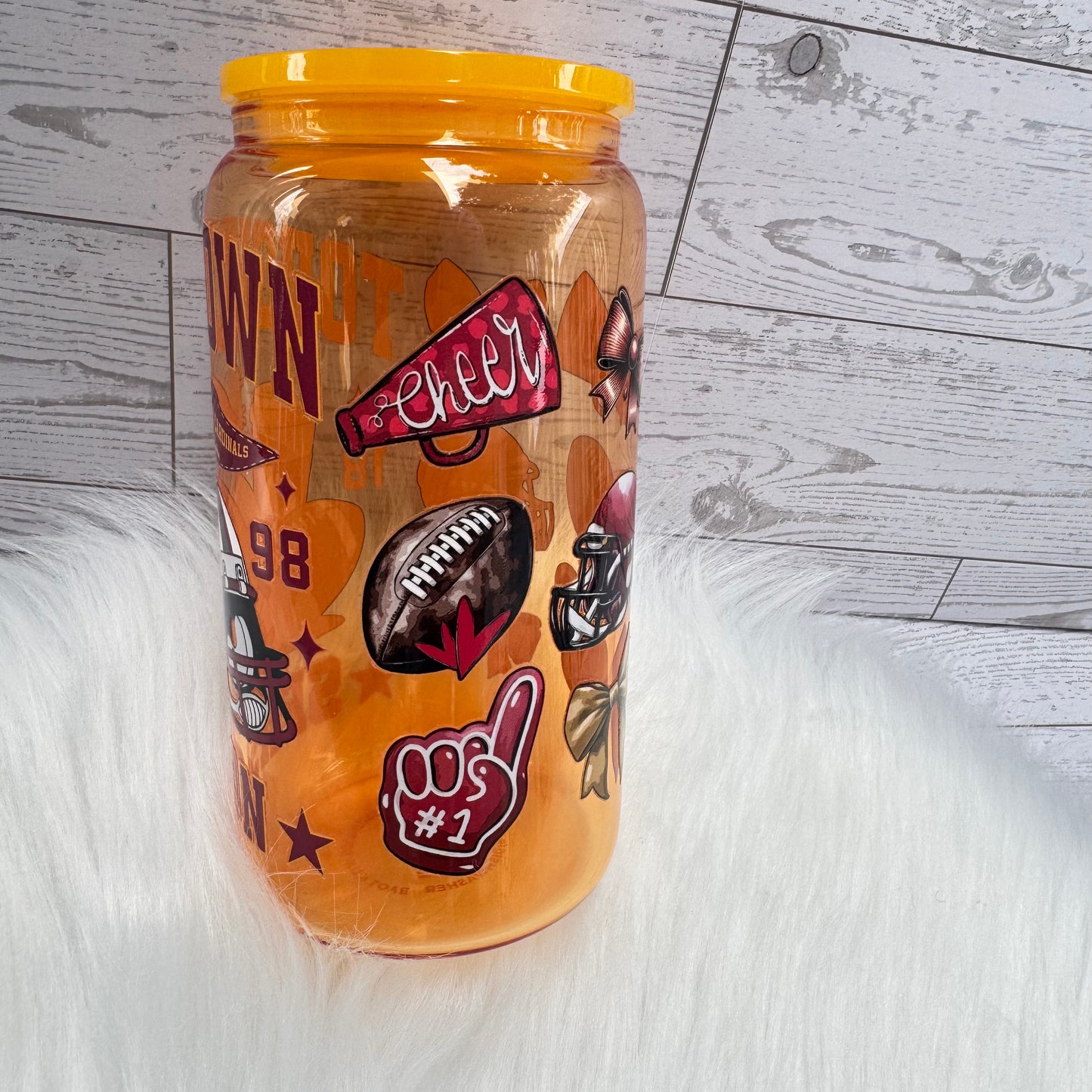 Touchdown Season Glass Cup
