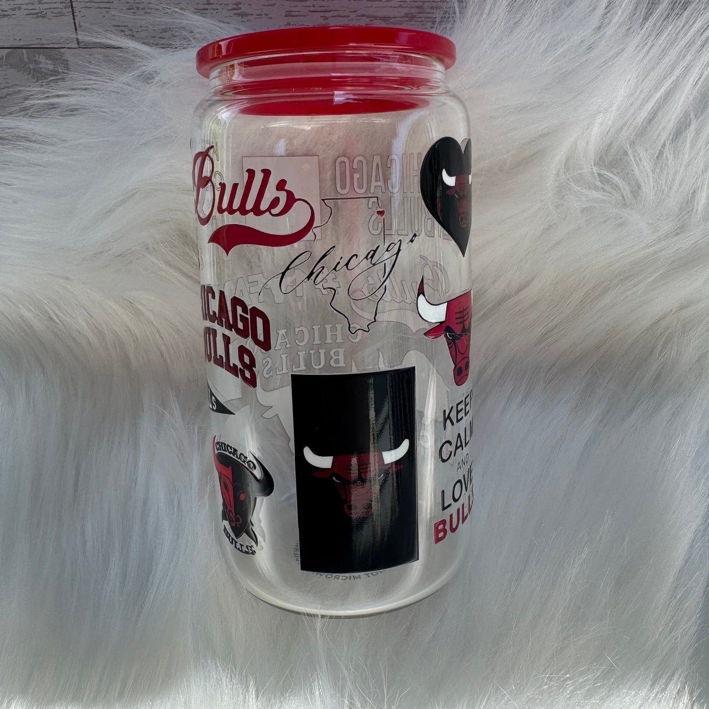 Chicago Bulls Glass Cup