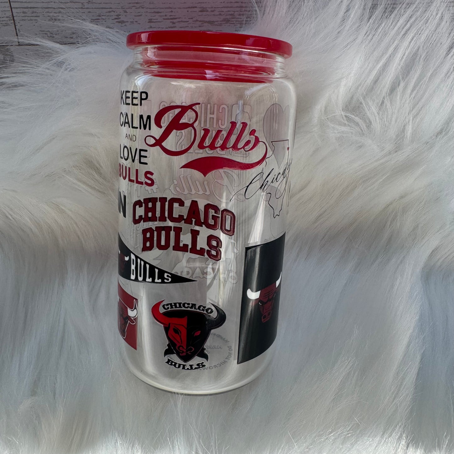 Chicago Bulls Glass Cup