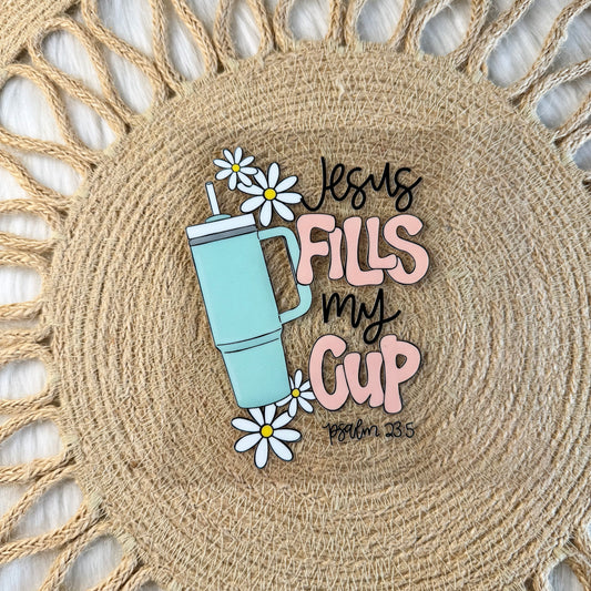 Jesus Fills My Cup Decal