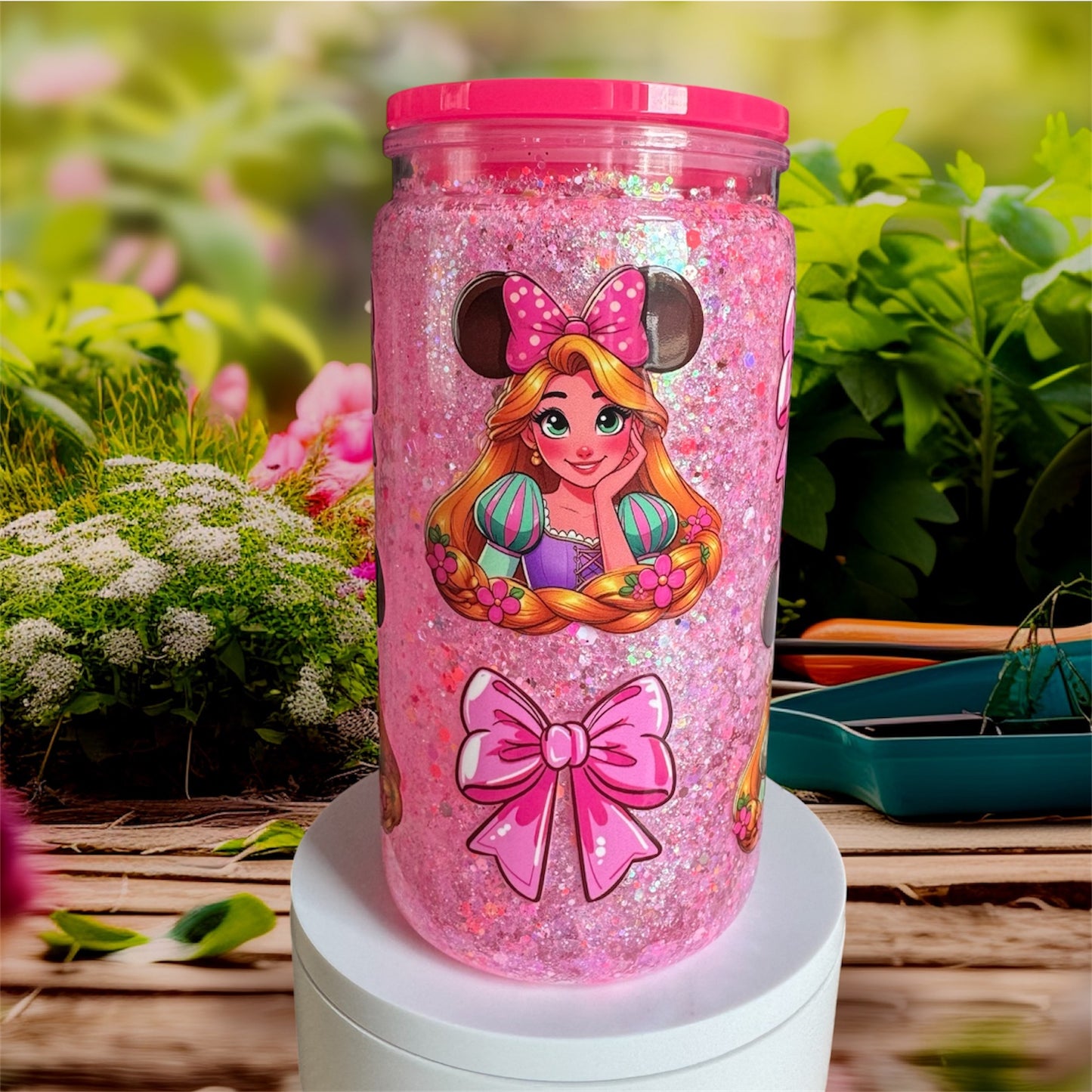 Tangled Princess Acrylic Snowglobe Cup