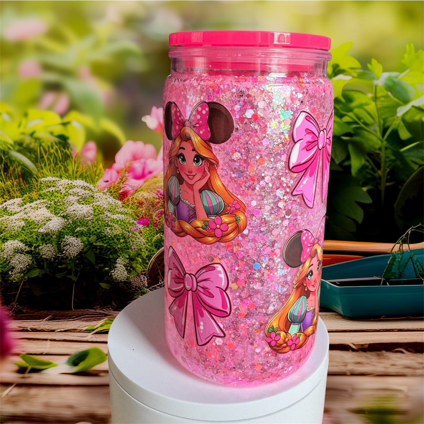 Tangled Princess Acrylic Snowglobe Cup