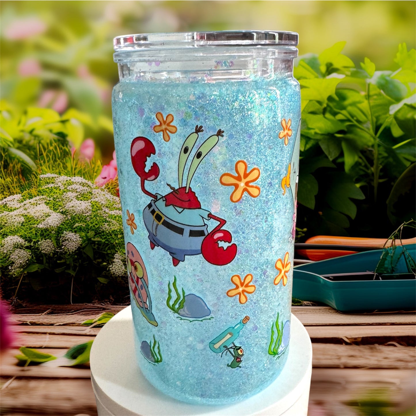 Under the Sea Characters Acrylic Snowglobe Cup
