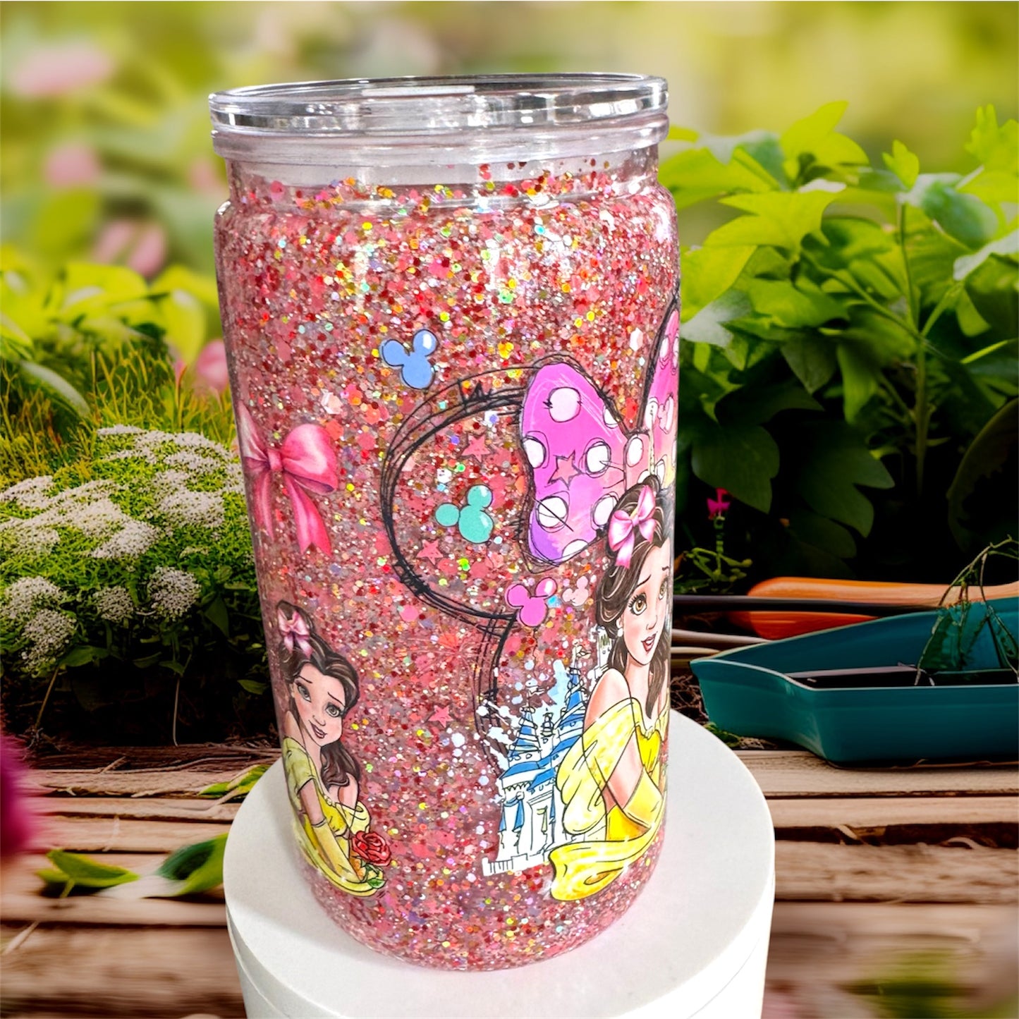 Beauty Belle Acrylic Snowglobe Cup