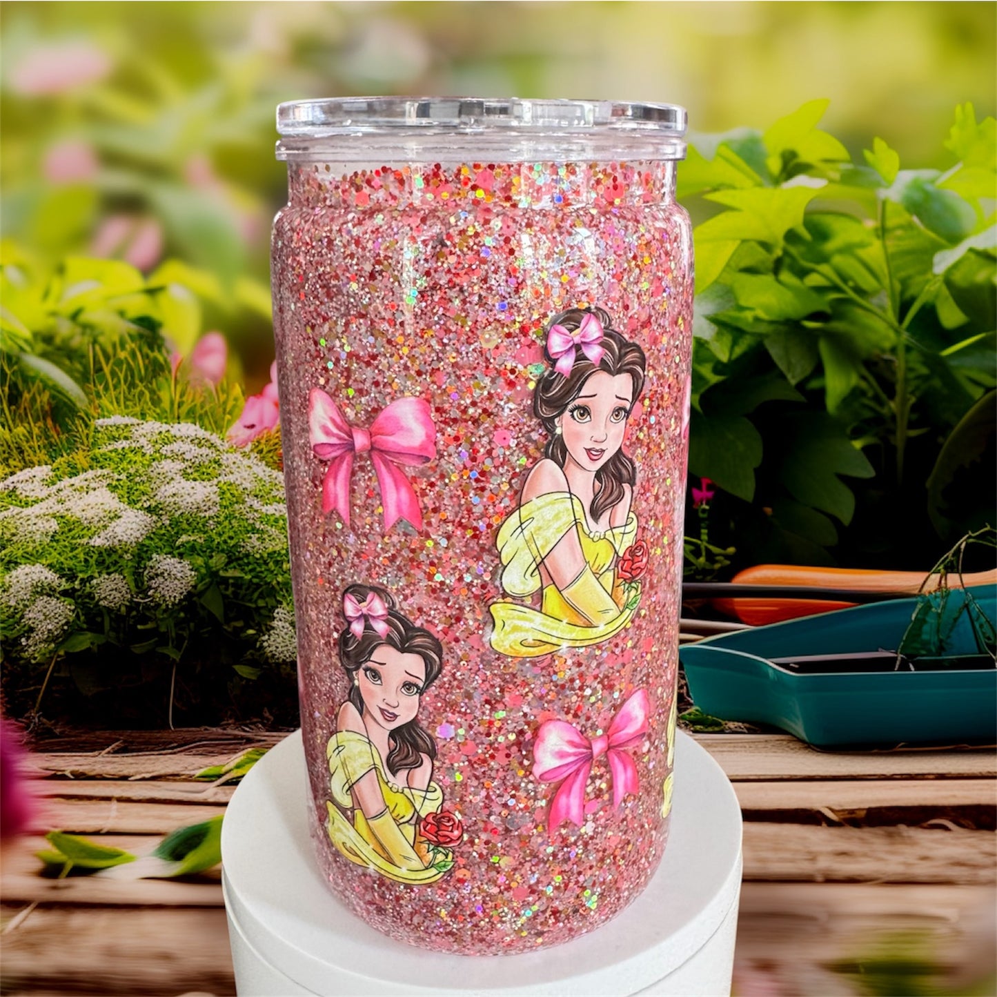 Beauty Belle Acrylic Snowglobe Cup