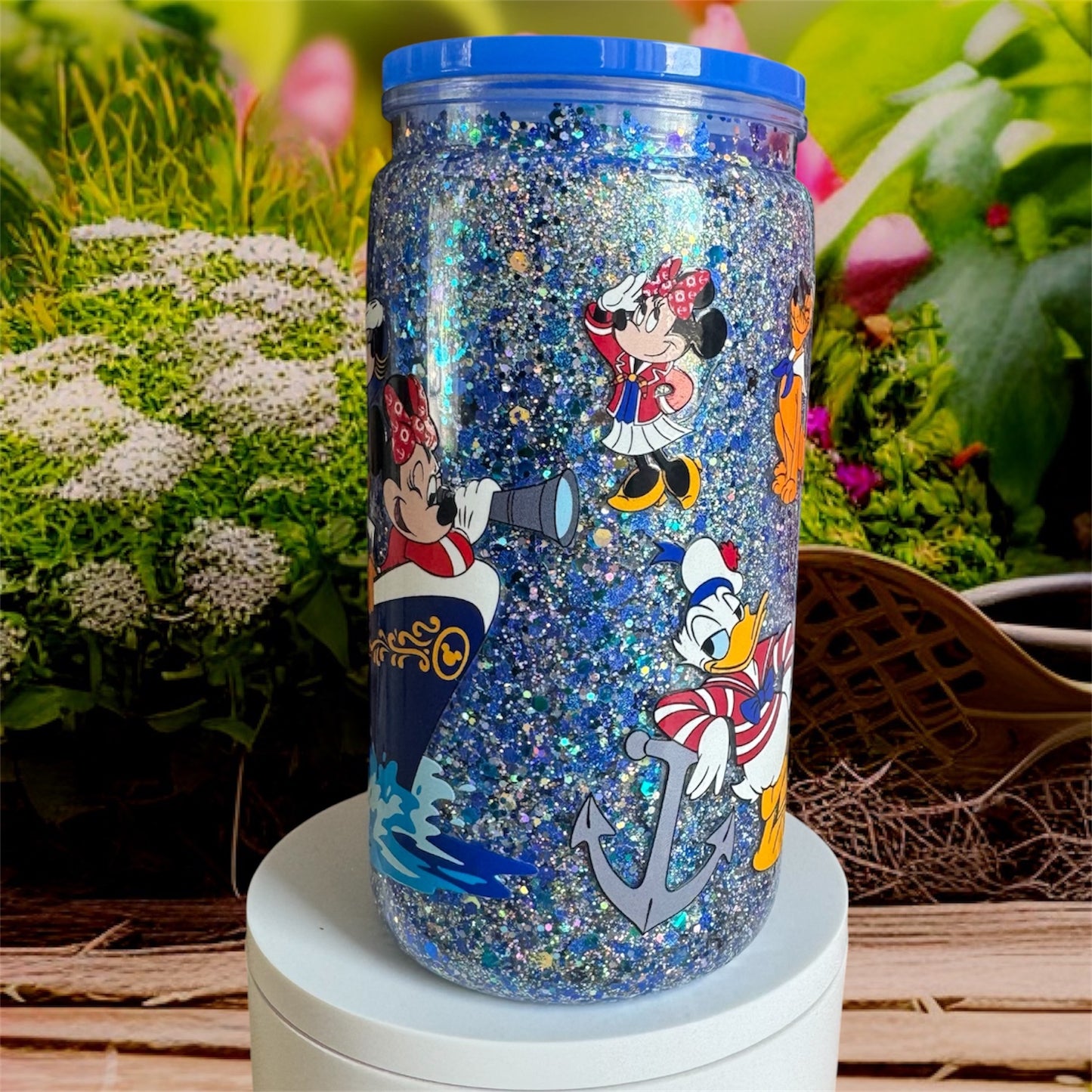 Mickey Freinds Acrylic Snowglobe Cup