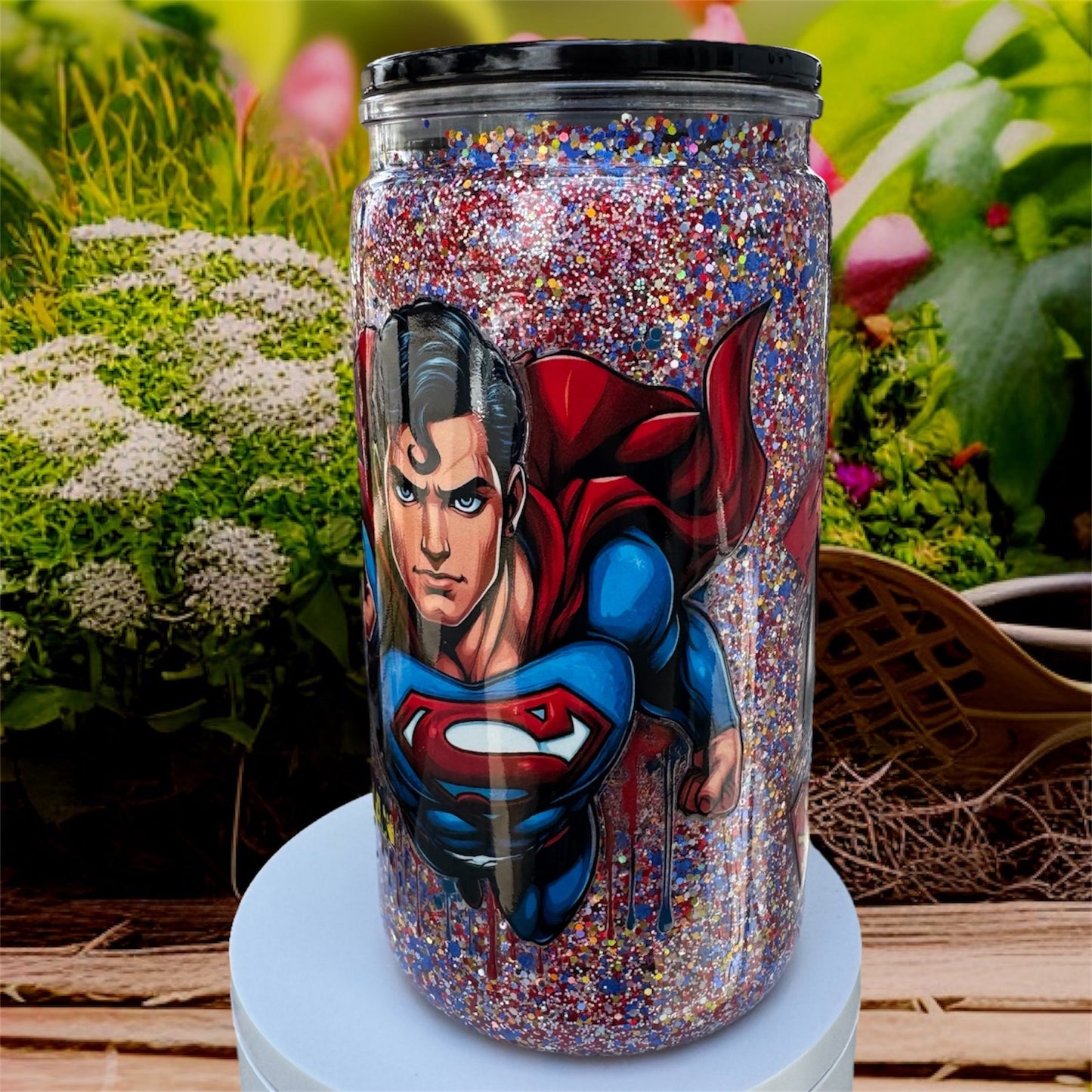 Super Hero Acrylic Snowglobe Cup