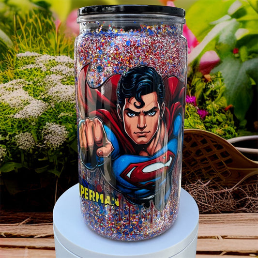 Super Hero Acrylic Snowglobe Cup