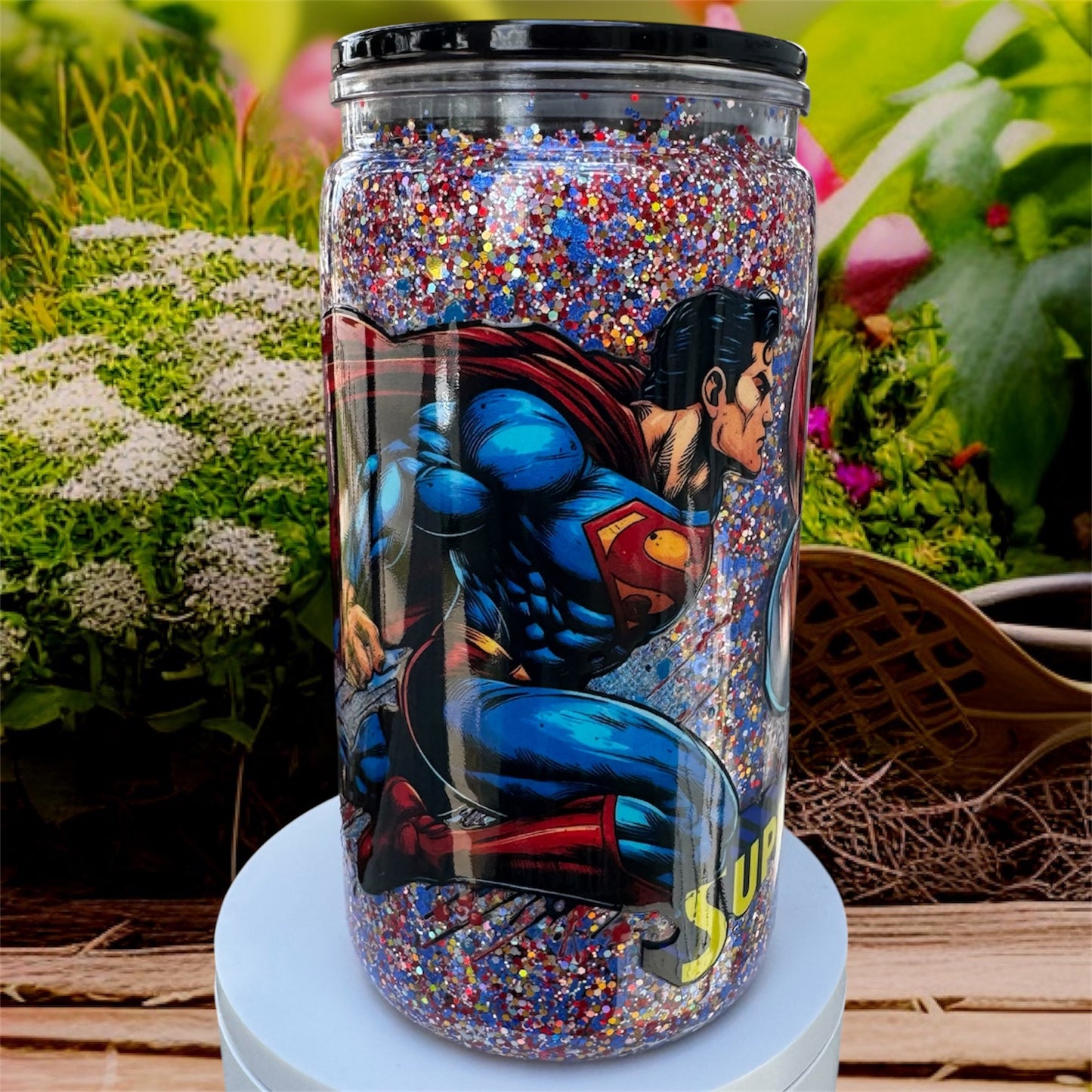 Super Hero Acrylic Snowglobe Cup