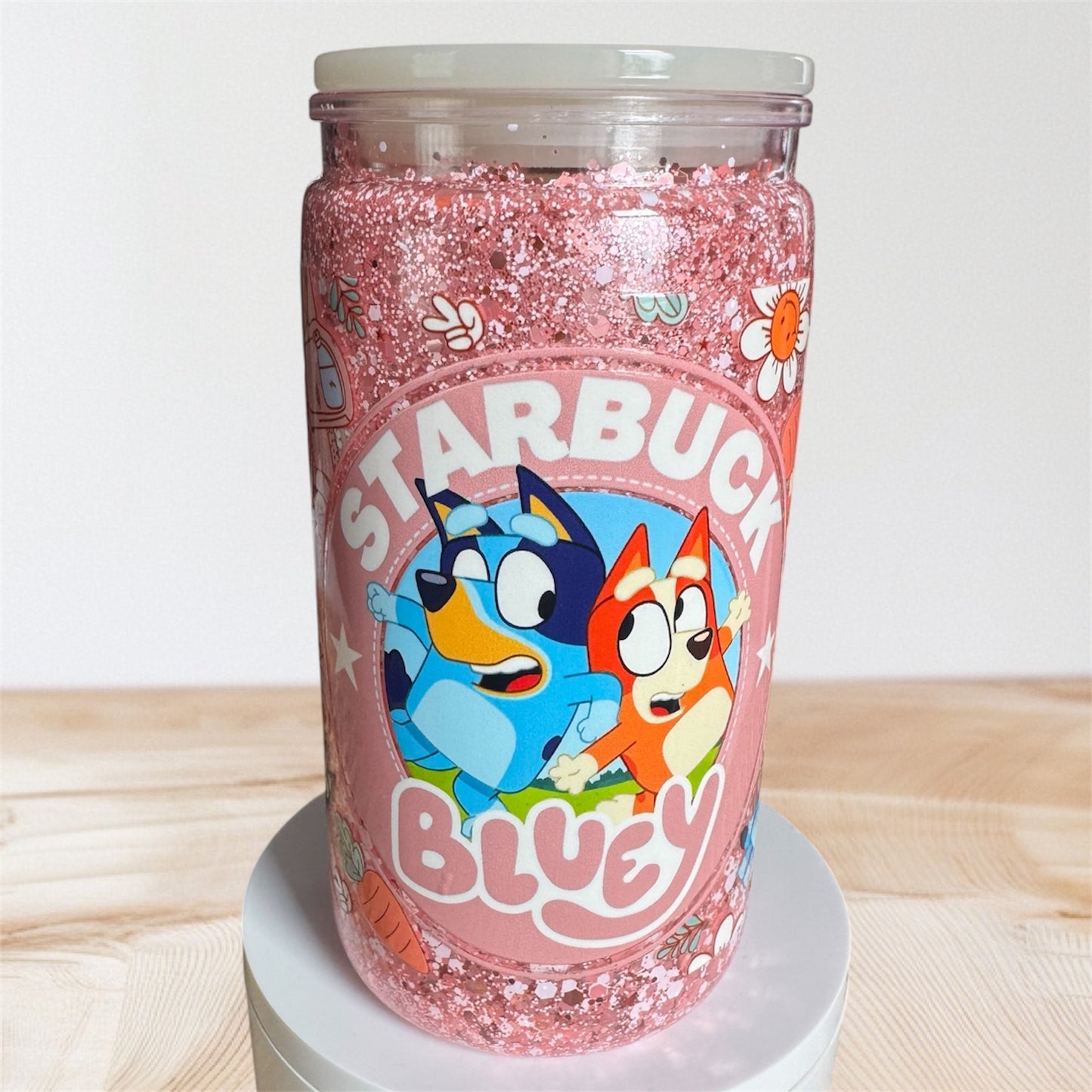 Bluey Acrylic Snowglobe Cup