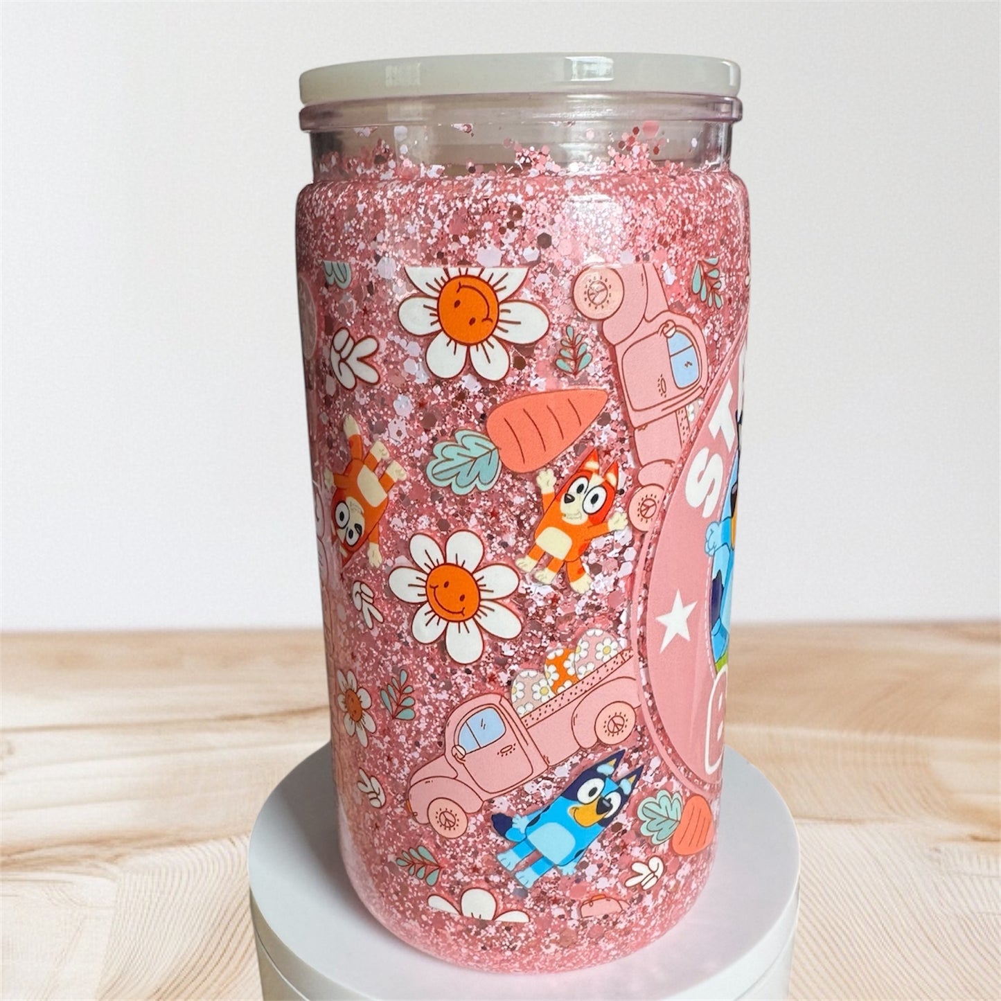 Bluey Acrylic Snowglobe Cup