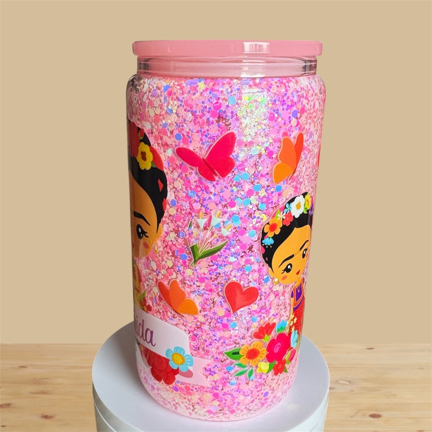 Frida Glass Snowglobe Cup