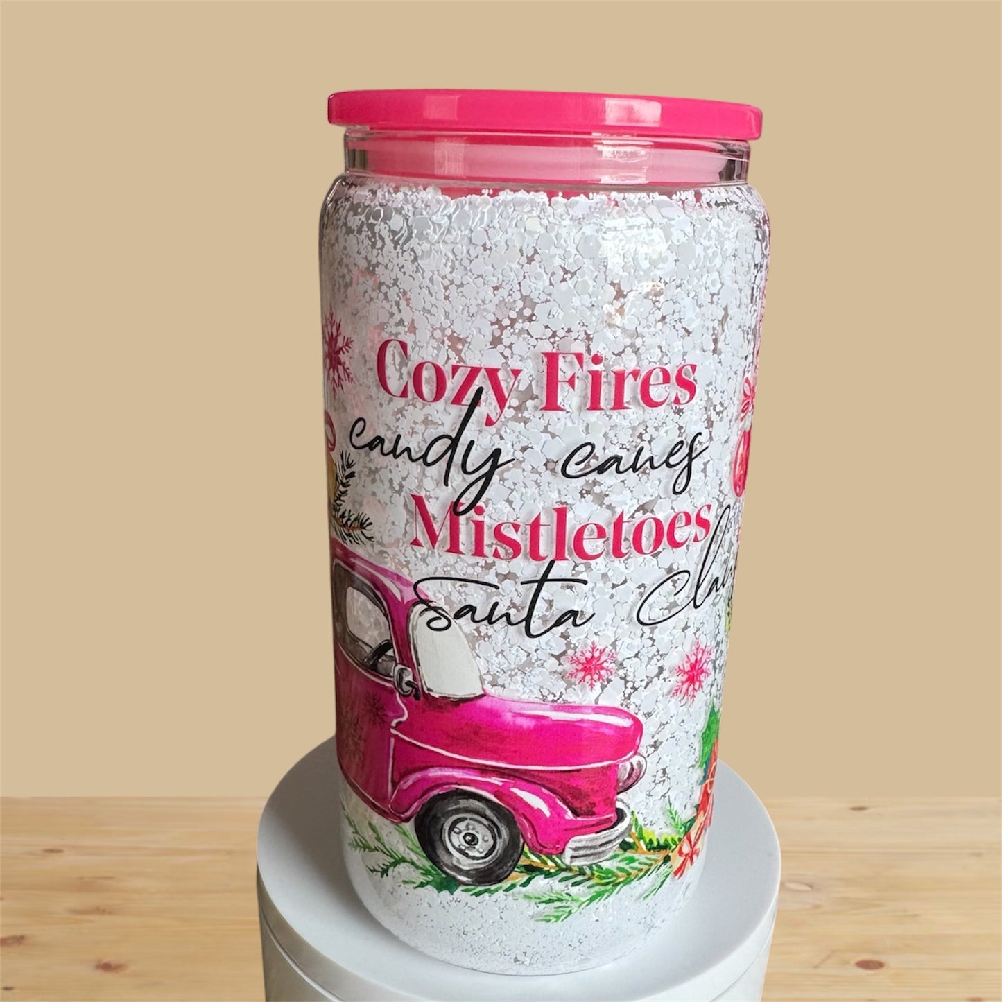 Winter Snowfall Glass Snowglobe Cup