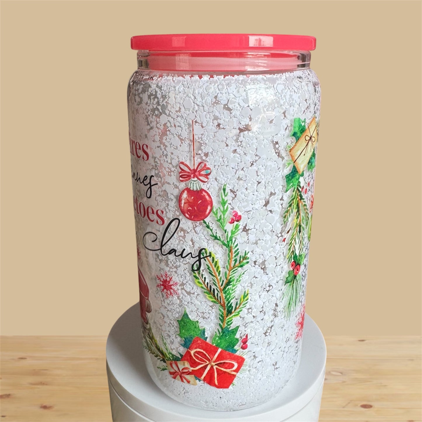 Winter Snowfall Glass Snowglobe Cup