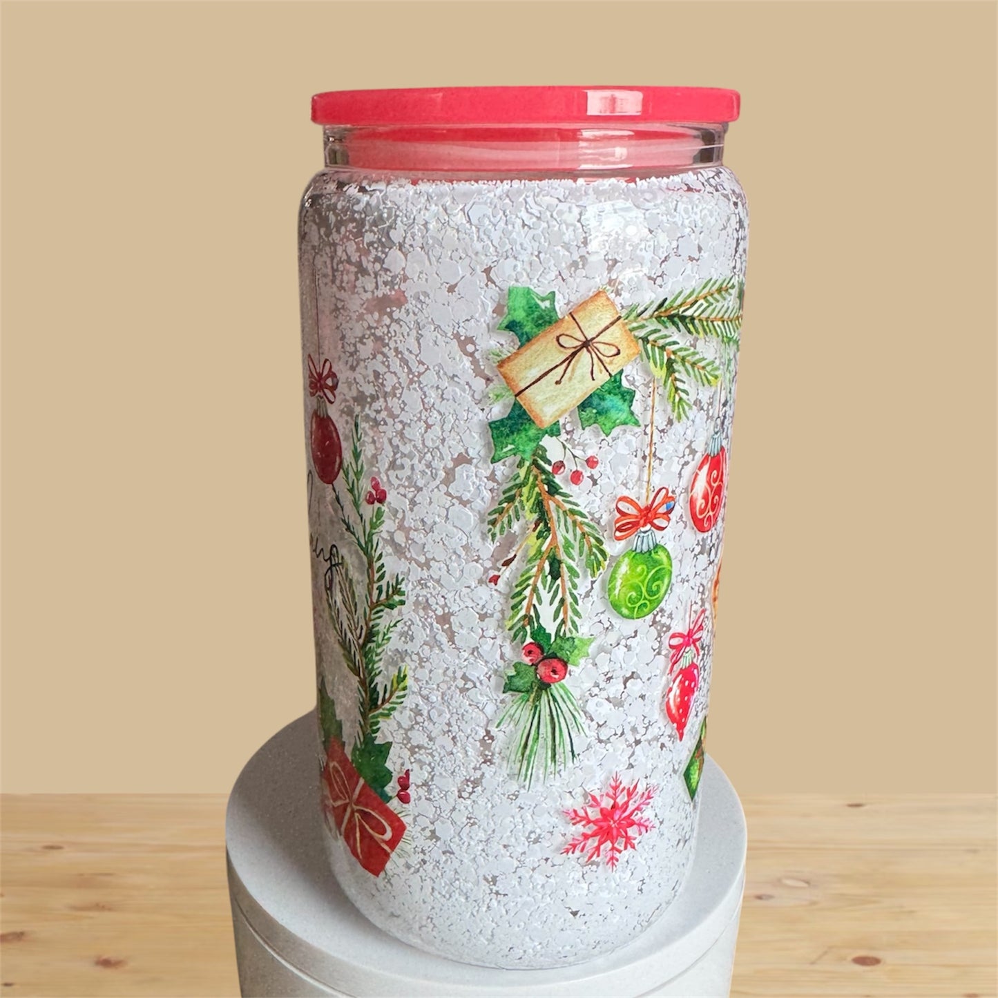 Winter Snowfall Glass Snowglobe Cup