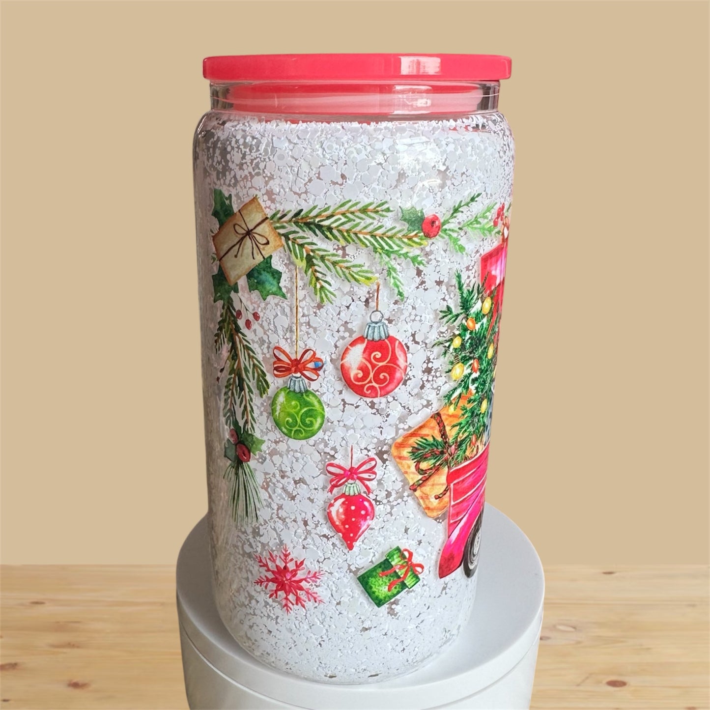 Winter Snowfall Glass Snowglobe Cup