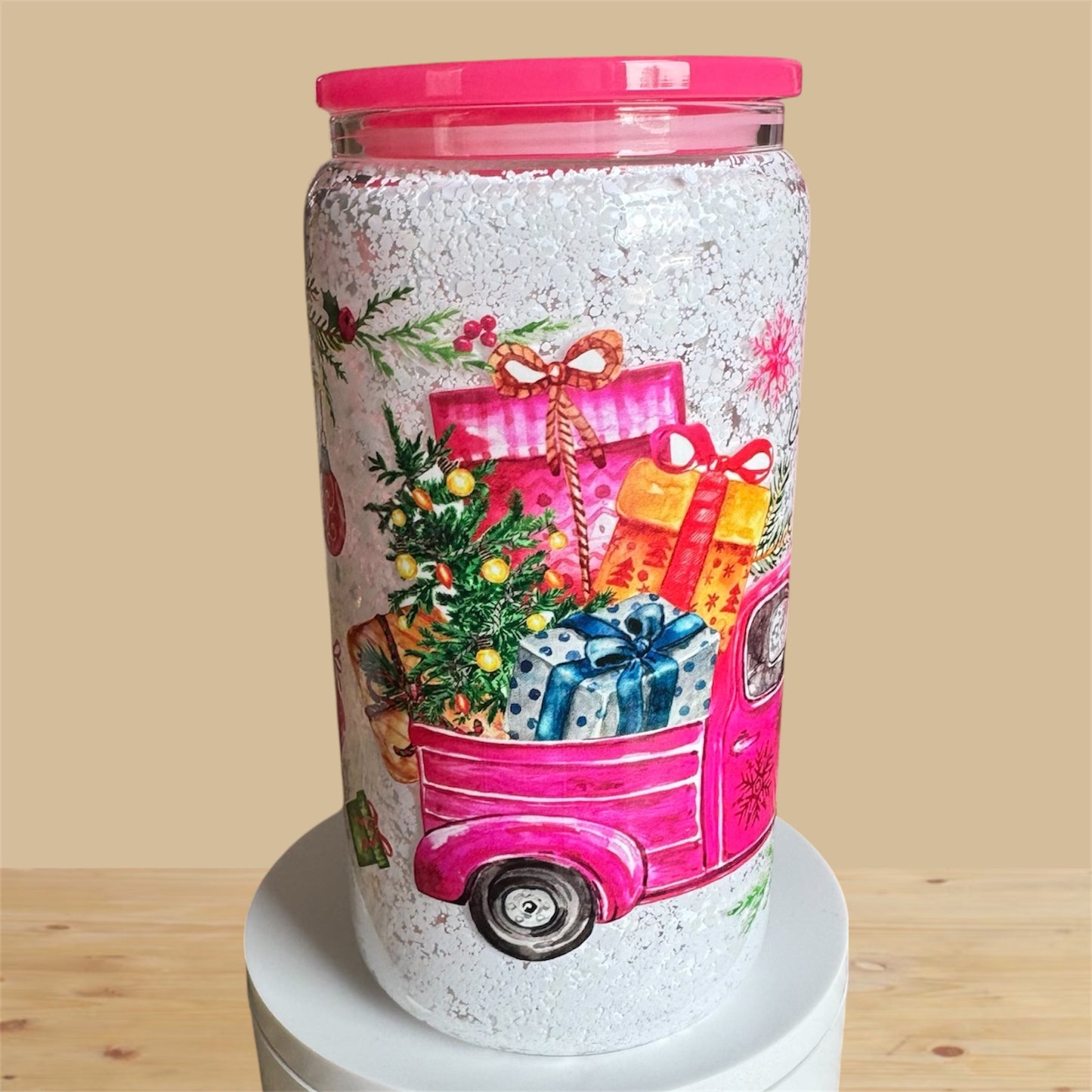 Winter Snowfall Glass Snowglobe Cup
