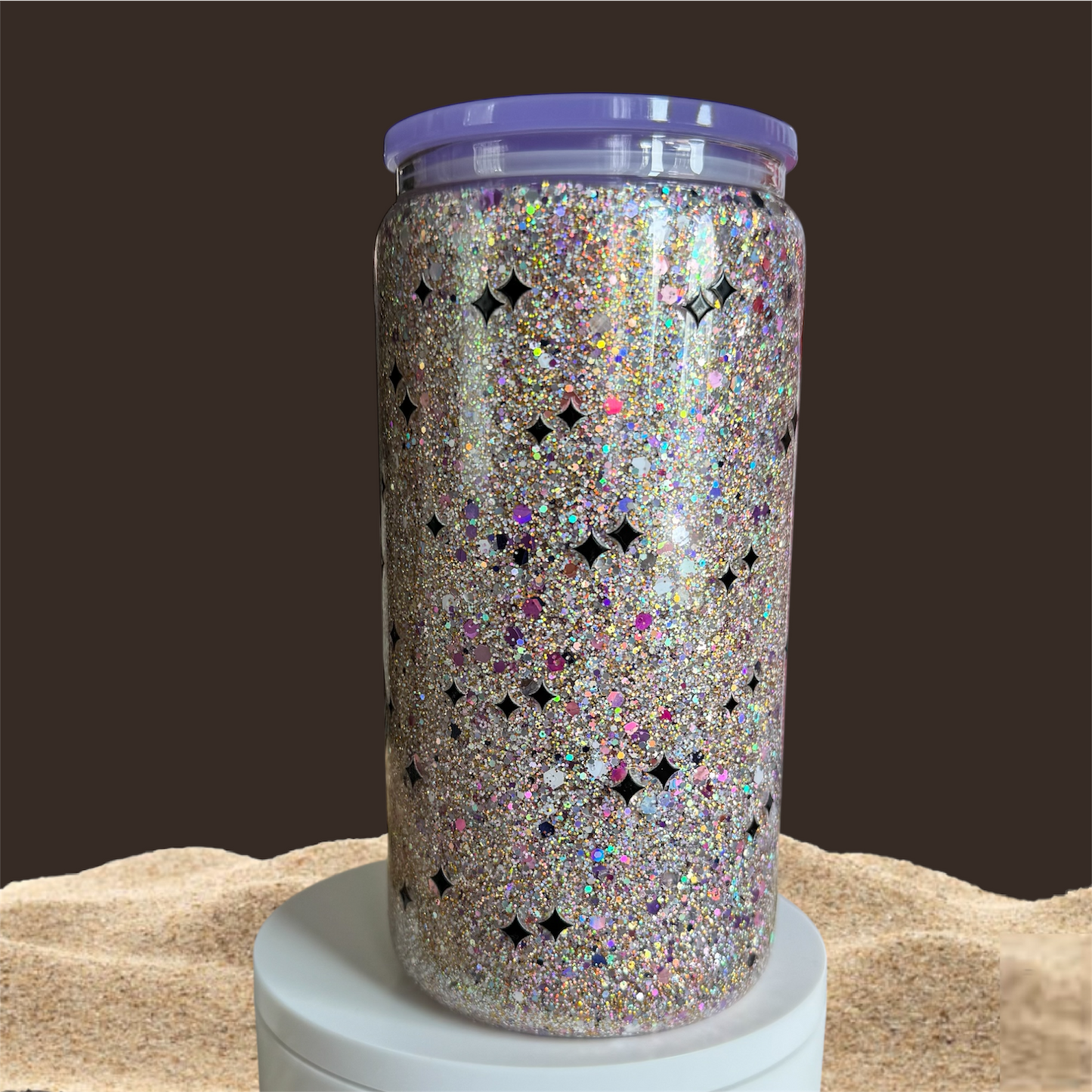 Iced Coffee Please Glass Snowglobe Cup
