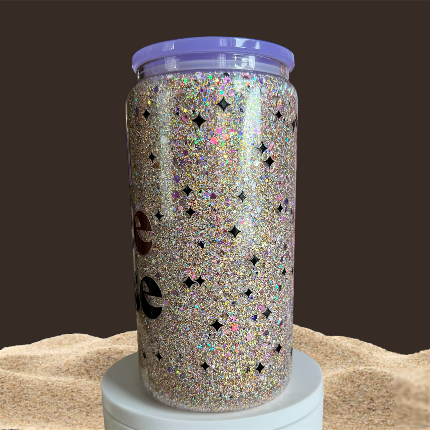 Iced Coffee Please Glass Snowglobe Cup