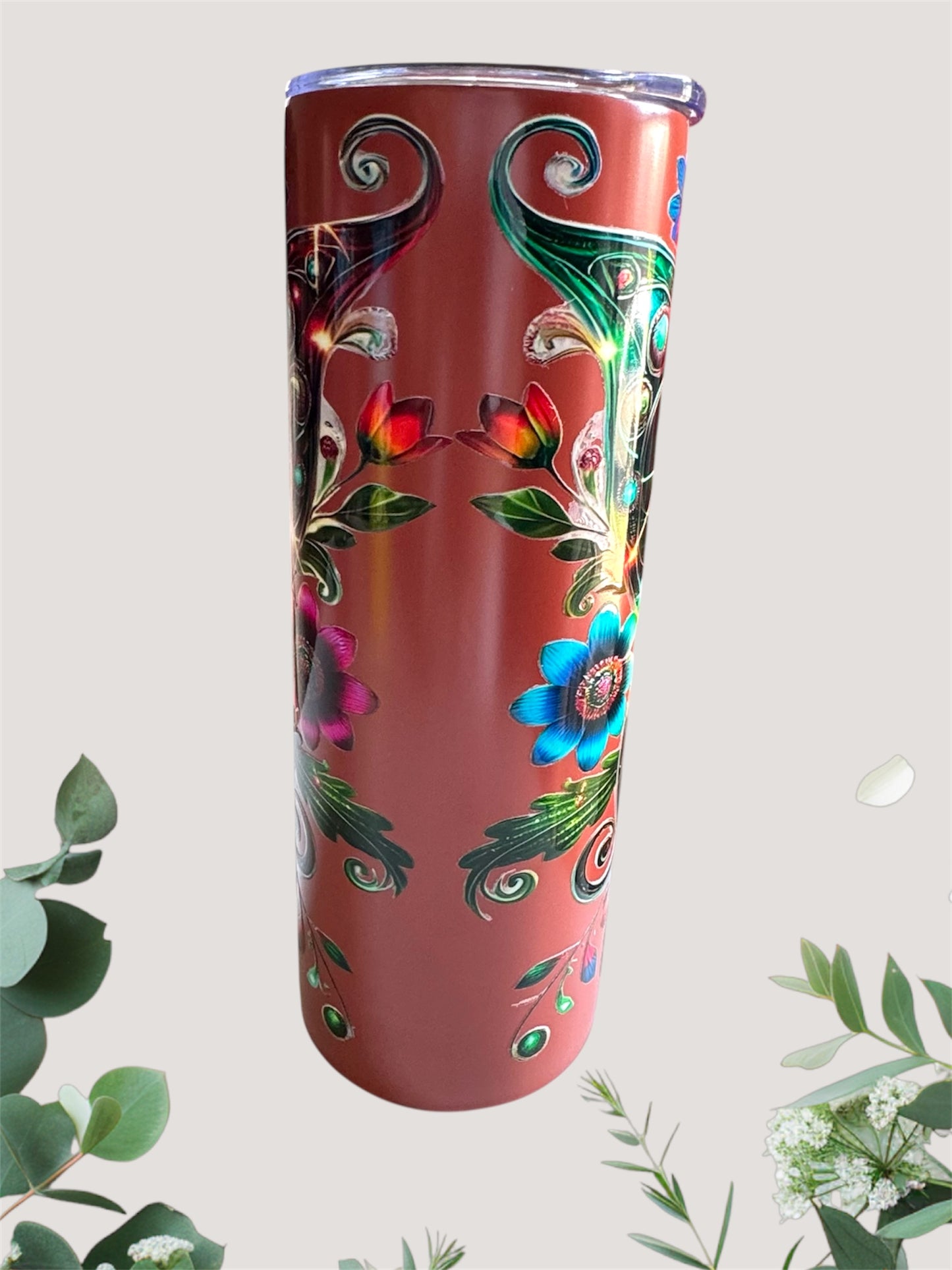 Mexican Butterfly Flag Tumbler