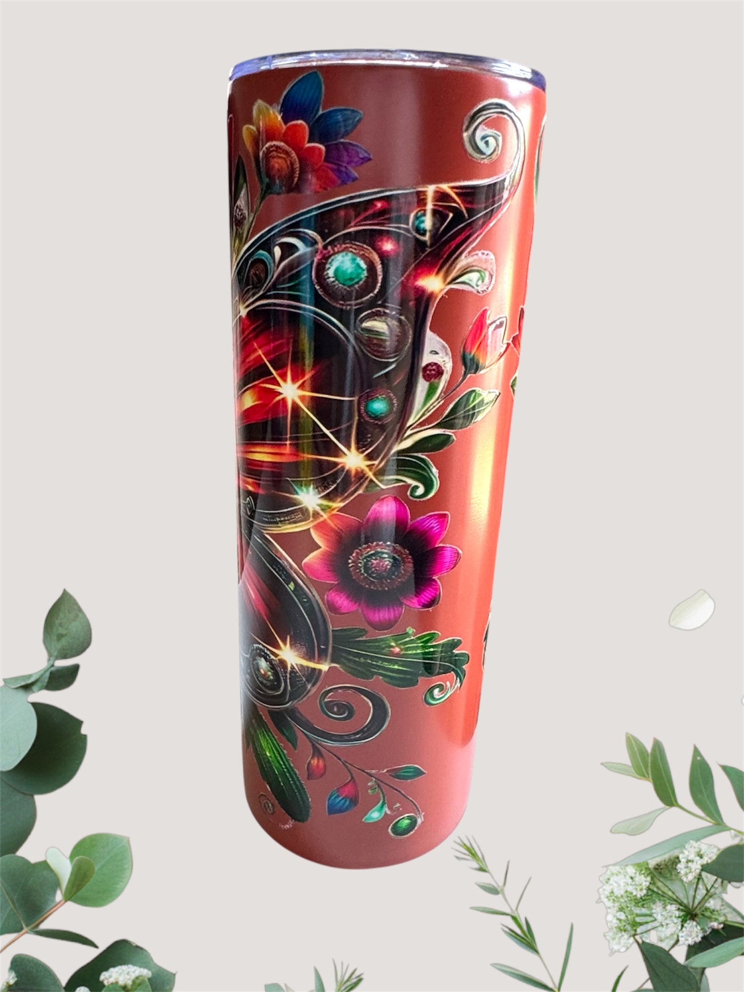 Mexican Butterfly Flag Tumbler