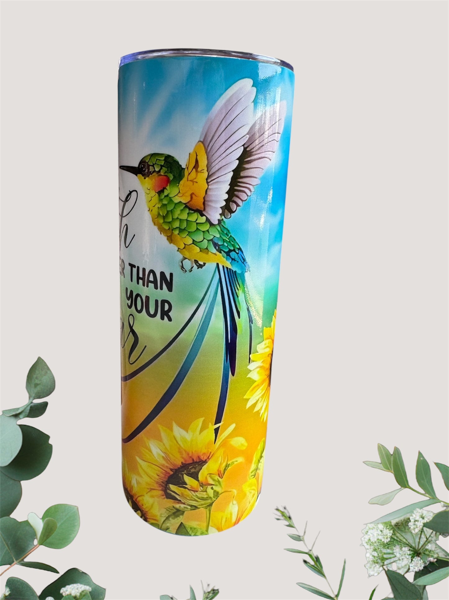 Faith Bigger Than Fear Tumbler