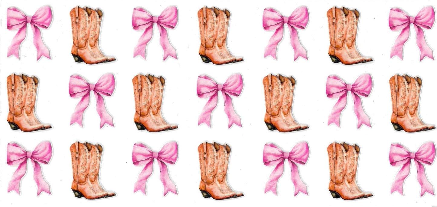 Boots and Bows Pattern Design
