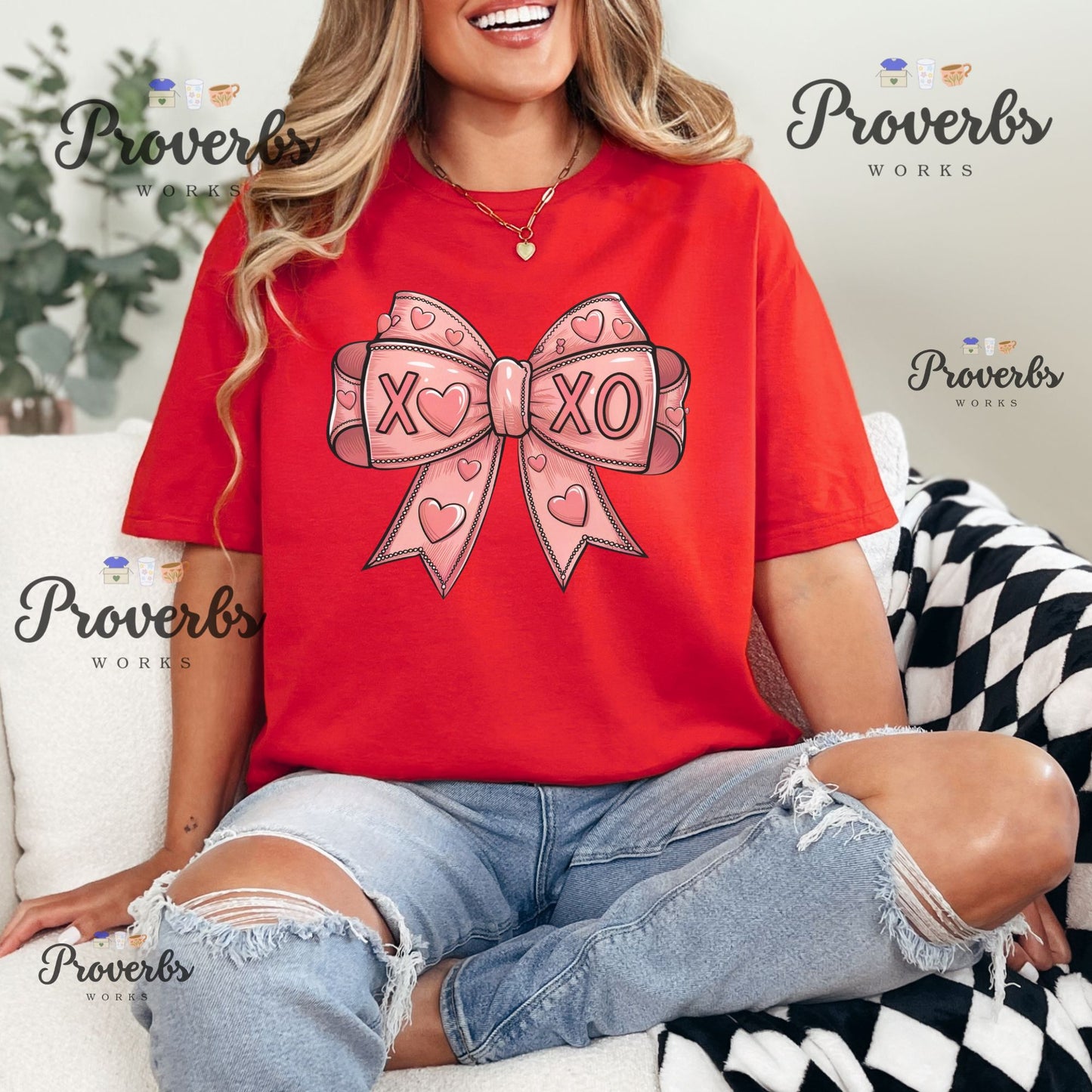 XoXo Pink Bow T-Shirt