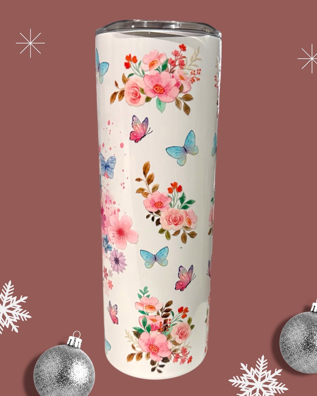 Biblical Floral Verse Tumbler