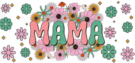 Floral Mama Retro Design